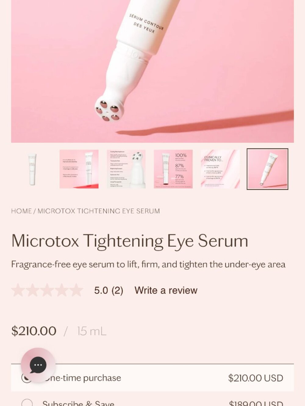 MZ SKIN Microtox Tightening Eye Serum 15mL - Picture 3 of 6